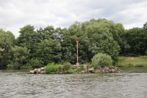 Insel für Tiere und Navigation