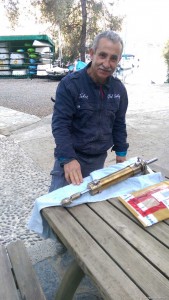 Muhammer öffnet Hydraulikzylinder