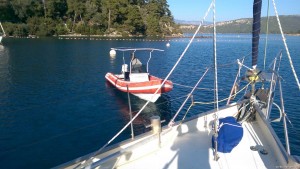 Sagarena wird ohne Steuerung verholt