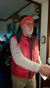 Haluk begrüsst Mitarbeiter