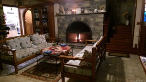 Silvester am Cheminee